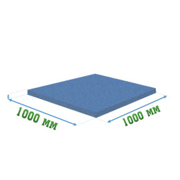 Резиновое покрытие 1000x1000x20мм для бассейнов - Pool