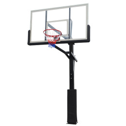 Баскетбольная стационарная стойка ING72G 180*105см